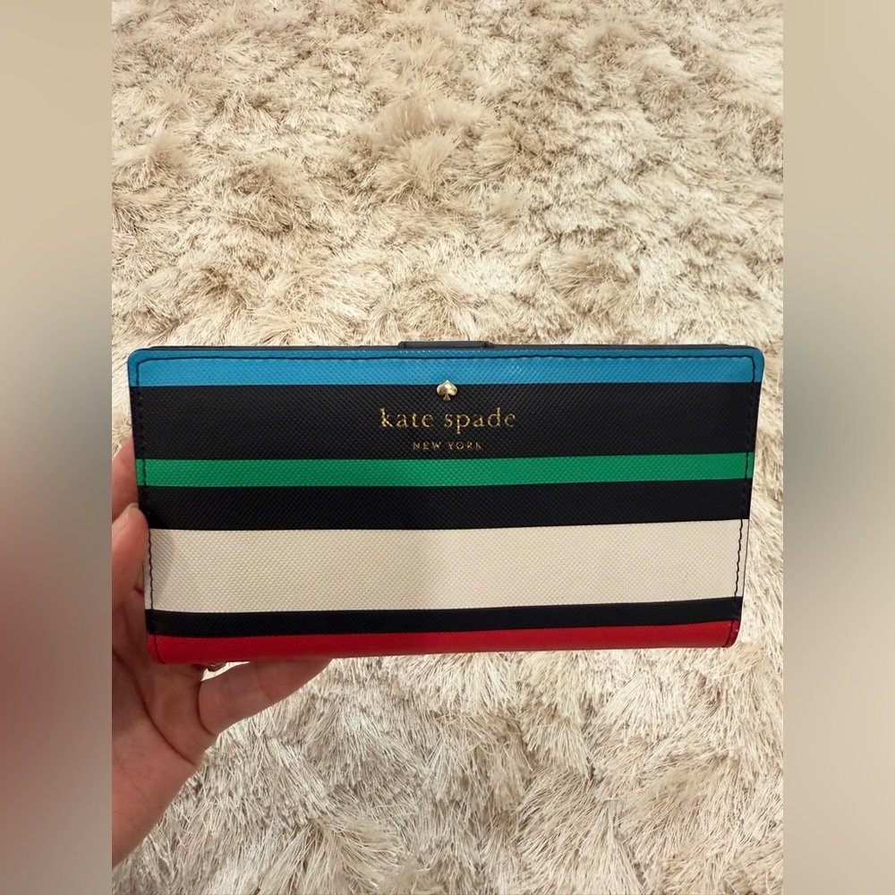 Kate Spade Multicolor Striped Wallet